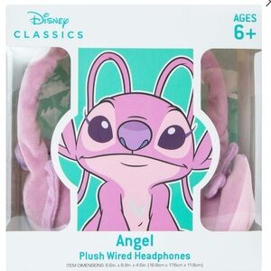 Disney Angel Plush Wired Headphones - Purple